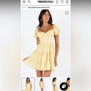 Floral princess polly dress